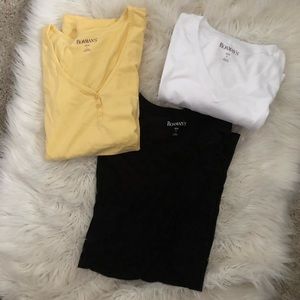 Roamans solid color short sleeve shirt bundle